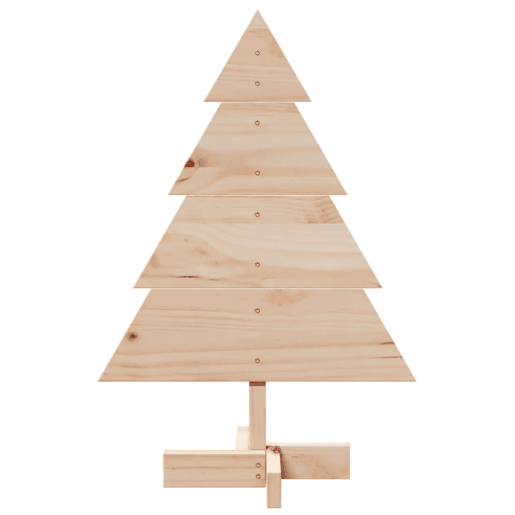 Árvore de Natal - Pinheiro de Natal em madeira decorativa 70 cm madeira maciça