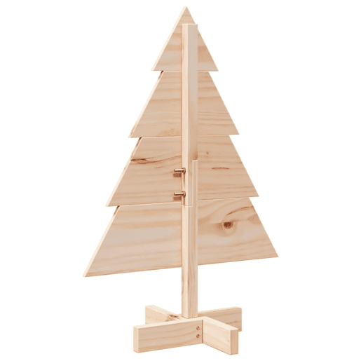 Árvore de Natal - Pinheiro de Natal em madeira decorativa 70 cm madeira maciça