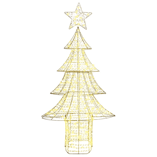 Árvore de Natal - Pinheiro de Natal com 240 LEDs Branco quente 180 cm PET