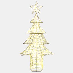 Árvore de Natal - Pinheiro de Natal com 240 LEDs Branco quente 180 cm PET
