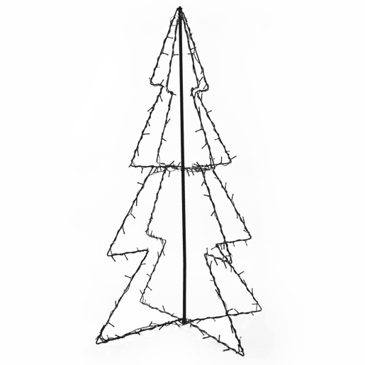 Árvore de Natal - Pinheiro de Natal em cone 160 LEDs 78x120 cm interior e exterior Árvore de Natal - Pinheiro de Natal em cone 160 LEDs 78x120 cm interior e exterior