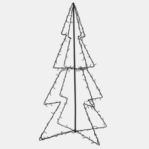 Árvore de Natal - Pinheiro de Natal em cone 160 LEDs 78x120 cm interior e exterior