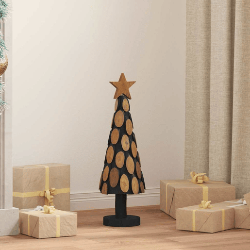 Árvore de Natal - Pinheiro de Natal Castanho 60 cm Madeira de teca maciça