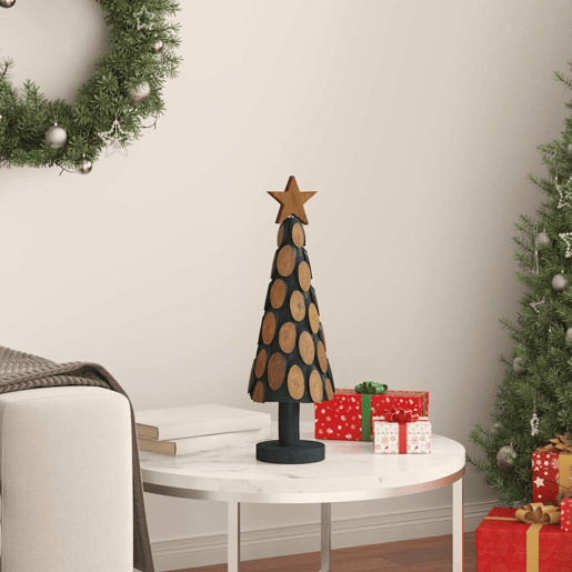 Árvore de Natal - Pinheiro de Natal Castanho 60 cm Madeira de teca maciça