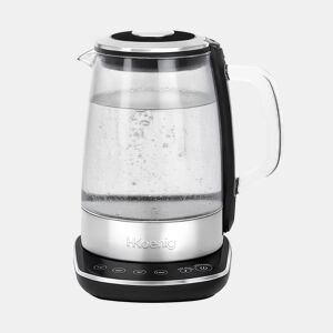 Hervidor eléctrico de vidrio, 1,5 L, regulable 70u2013100 °C, base giratoria 360°