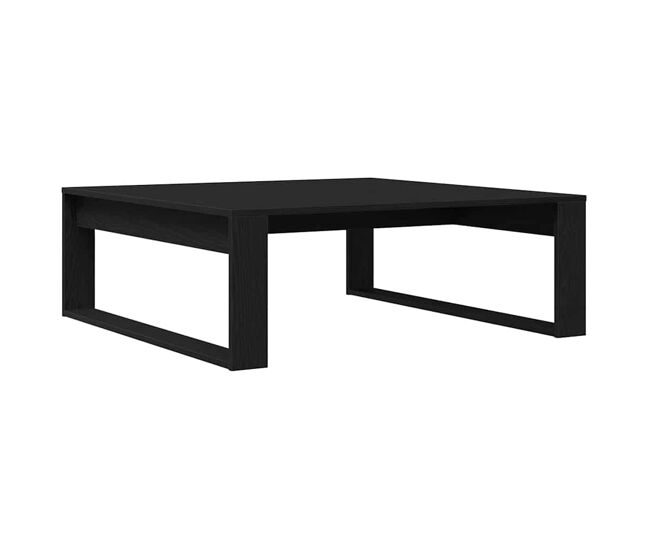 Mesa de Café Roble negro 100 x 100 x 35 cm Madera contrachapada