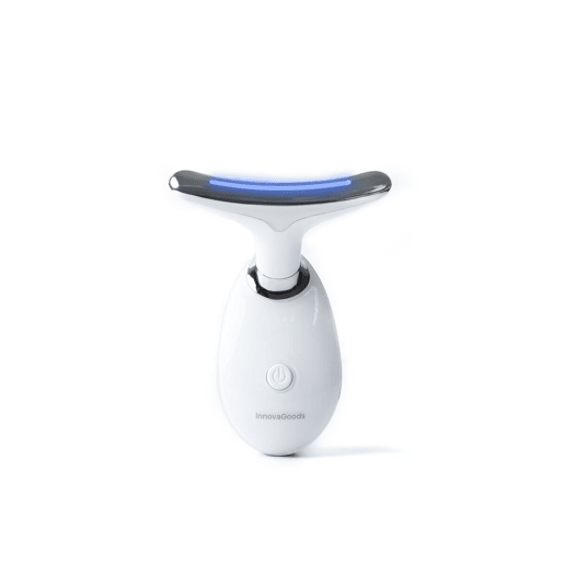 Massageador Facial Elétrico Reafirmante para Rosto e Pescoço com LED, EMS e Calor Selora InnovaGoods