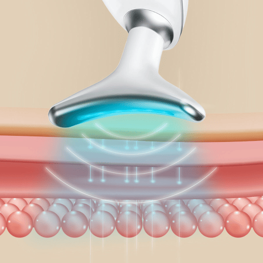 Massageador Facial Elétrico Reafirmante para Rosto e Pescoço com LED, EMS e Calor Selora InnovaGoods