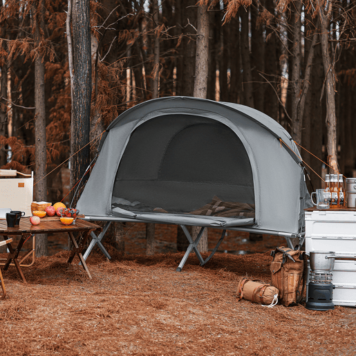 SoBuy Cama de acampamento, cama de camping, Estanislau OGS60-HG