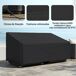 Funda para Mueble Tela Oxford Outsunny Funda para Mueble Tela Oxford Outsunny Negro