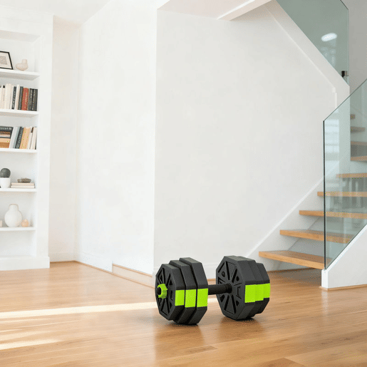 SPORTNOW Conjunto de Halteres Ajustáveis 4 em 1 25 kg Conjunto de Pesos Utilizado como Kettlebell Barra Halteres ou Suporte para Flexões Equipamento de Fitness para Homens e Mulheres Ginásio em Casa