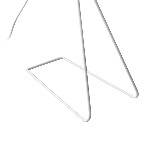 Candeeiro de mesa Oldibro abajur esférico metal 45x28x15 cm Branco lux.pro