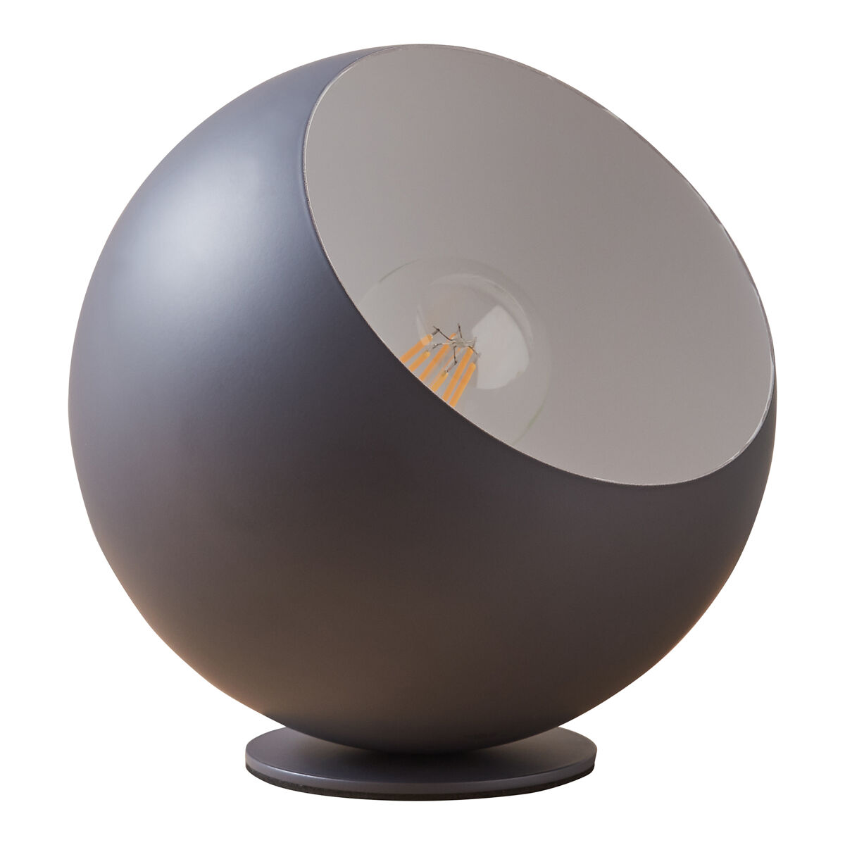 Lámpara de mesa Lukkodso pantalla esférica 1xE27 metal lux.pro