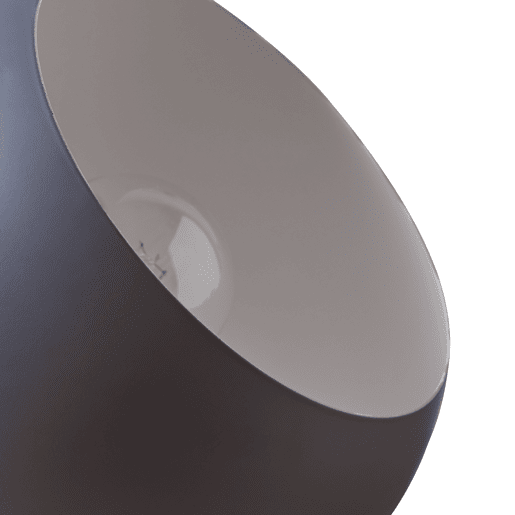 Candeeiro de mesa Lukkodso 1xE27 abajur esférico metal Ø20x20 cm Cinzento lux.pro