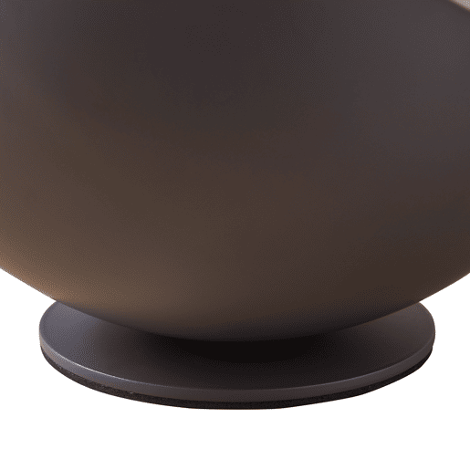 Candeeiro de mesa Lukkodso 1xE27 abajur esférico metal Ø20x20 cm Cinzento lux.pro