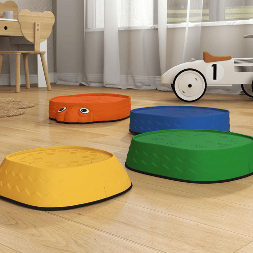 AIYAPLAY Conjunto de Pedras de Equilíbrio Empilháveis para Crianças de 5 Peças Jogo de Equilíbrio para Crianças acima dos 2 Anos Forma de Joaninha Antiderrapantes para Interior e Exterior Multicolor