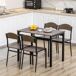 Conjunto de Comedor MDF, Metal HOMCOM, hogar - muebles de comedor Conjunto de Comedor MDF, Metal HOMCOM, hogar - muebles de comedor Marrón