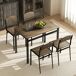 Conjunto de Comedor MDF, Metal HOMCOM, hogar - muebles de comedor Conjunto de Comedor MDF, Metal HOMCOM, hogar - muebles de comedor Marrón