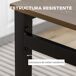 Conjunto de Comedor MDF, Metal HOMCOM, hogar - muebles de comedor Conjunto de Comedor MDF, Metal HOMCOM, hogar - muebles de comedor Marrón