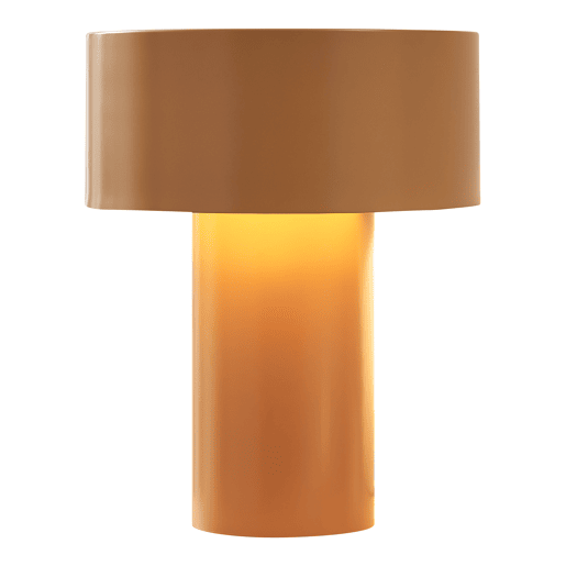 Candeeiro de mesa Kömn E27 metal 37x30x30 cm castanho lux.pro
