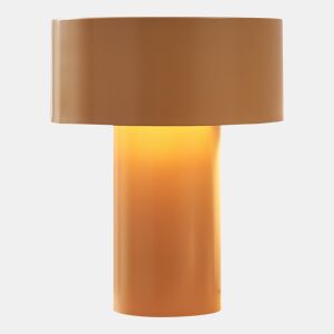Candeeiro de mesa Kömn E27 metal 37x30x30 cm castanho lux.pro