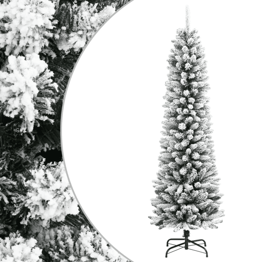 Árvore de Natal - Pinheiro de Natal artificial fina com neve PVC e PE 180 cm Árvore de Natal - Pinheiro de Natal artificial fina com neve PVC e PE 180 cm