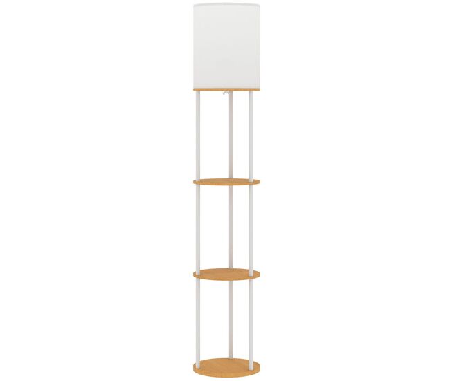 Lámpara de Pie MDF, Metal HOMCOM, hogar - iluminación