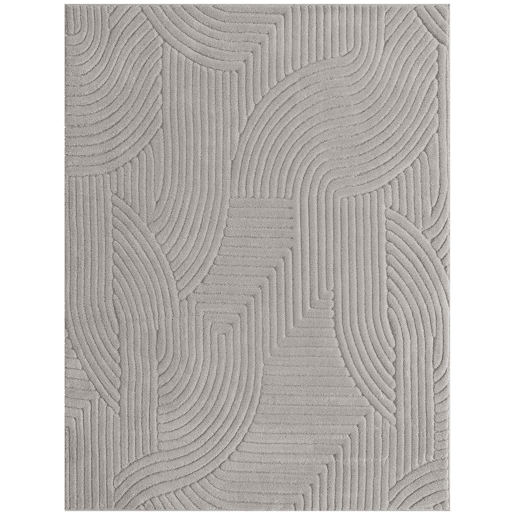 HOMCOM Tapete Sala de Estar 160x230 cm Tapete Pelo Curto Estilo Moderno Base Antiderrapante Tecida à Máquina Tapete para Sala de Estar Quarto Sala de Jantar Cinzento