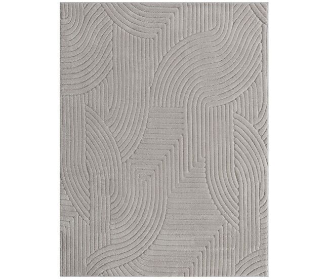 Homcom alfombra salón 230x160 cm alfombra pelo corto estilo moderno base antideslizante tejida a máquina tapete para sala de estar dormitorio comedor gris