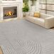 Alfombra para Salón Poliéster HOMCOM, hogar - decoración Alfombra para Salón Poliéster HOMCOM, hogar - decoración Gris