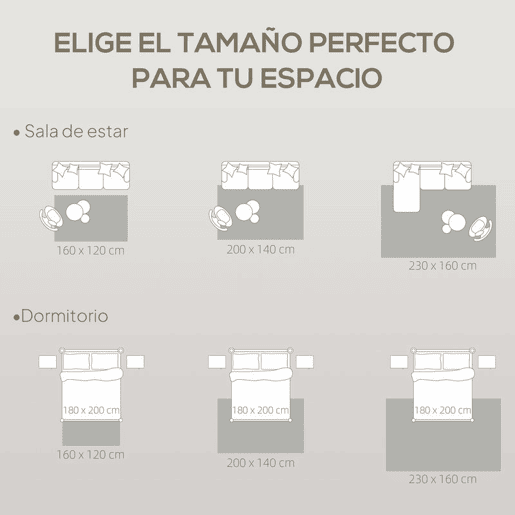 HOMCOM Tapete Sala de Estar 160x230 cm Tapete Pelo Curto Estilo Moderno Base Antiderrapante Tecida à Máquina Tapete para Sala de Estar Quarto Sala de Jantar Cinzento