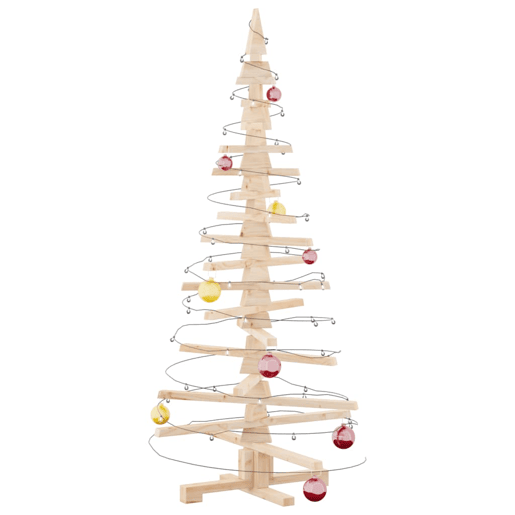 Árvore de Natal - Pinheiro de Natal de madeira para decoração 150 cm madeira maciça pinho