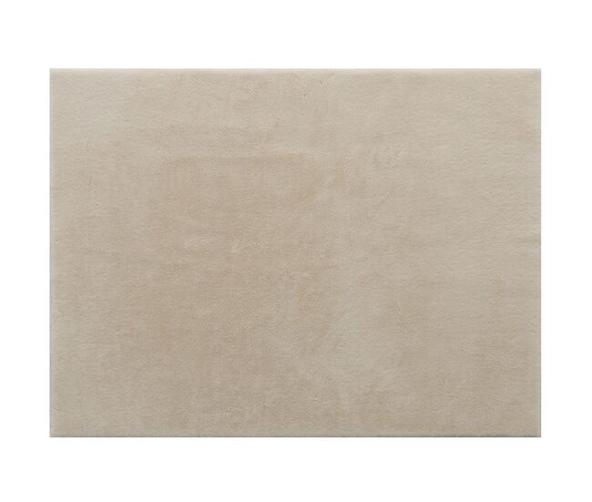 Homcom alfombra salón 160x230 cm alfombra lavable en lavadora pelo largo suave estilo moderno tapete para sala de estar dormitorio comedor blanco crema