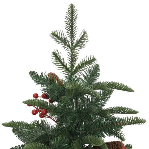 Árvore de Natal - Pinheiro de Natal artificial articulada c pinhas e bagas 150 cm