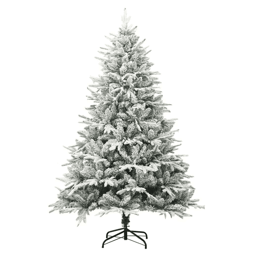 Árvore de Natal - Pinheiro de Natal artificial com neve 180 cm PVC e PE verde Árvore de Natal - Pinheiro de Natal artificial com neve 180 cm PVC e PE verde