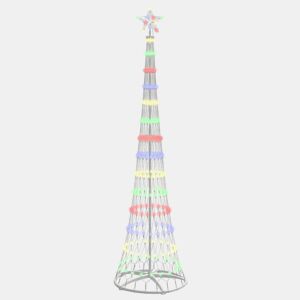 Árvore de Natal - Pinheiro de Natal LED Multicolor 70 x 70 x 250 cm Metal