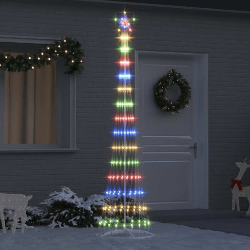 Árvore de Natal - Pinheiro de Natal LED Multicolor 70 x 70 x 250 cm Metal