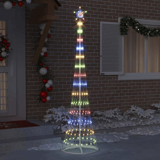 Árvore de Natal - Pinheiro de Natal LED Multicolor 70 x 70 x 250 cm Metal