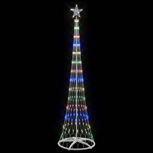 Árvore de Natal - Pinheiro de Natal LED Multicolor 70 x 70 x 250 cm Metal