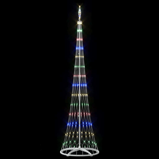 Árvore de Natal - Pinheiro de Natal LED Multicolor 70 x 70 x 250 cm Metal