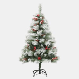 Árvore de Natal - Pinheiro de Natal artificial articulada c pinhas e bagas 150 cm