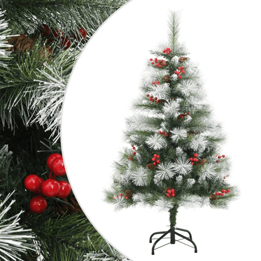 Árvore de Natal - Pinheiro de Natal artificial articulada c pinhas e bagas 150 cm