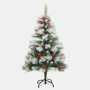 Árvore de Natal - Pinheiro de Natal artificial articulada c pinhas e bagas 120 cm