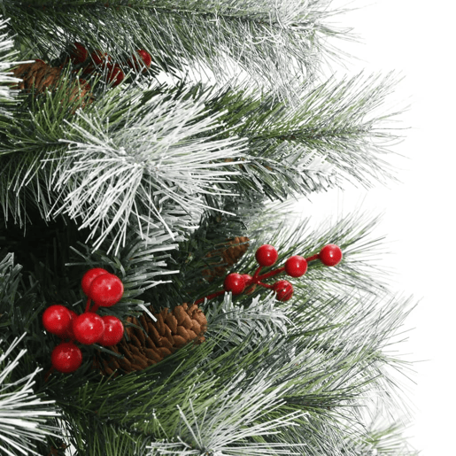 Árvore de Natal - Pinheiro de Natal artificial articulada c pinhas e bagas 120 cm Árvore de Natal - Pinheiro de Natal artificial articulada c pinhas e bagas 120 cm