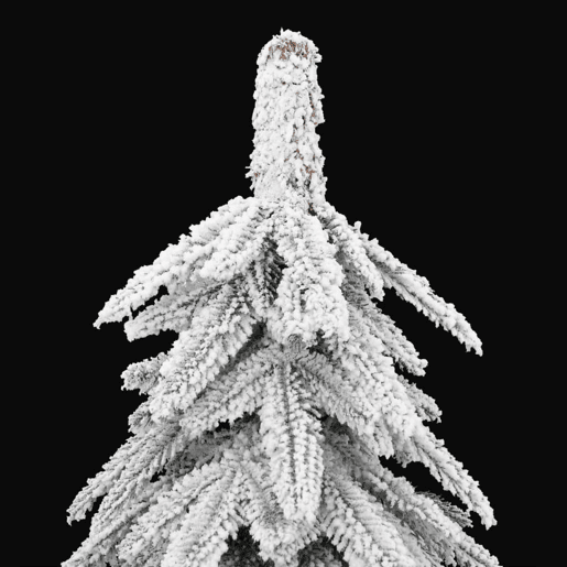 Árvore de Natal - Pinheiro de Natal artificial c flocos de neve 150 cm
