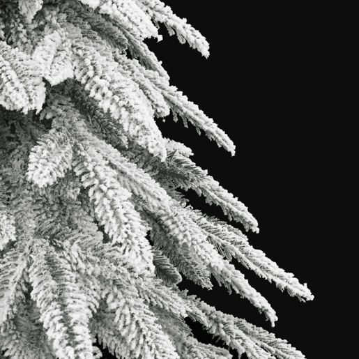 Árvore de Natal - Pinheiro de Natal artificial c flocos de neve 150 cm