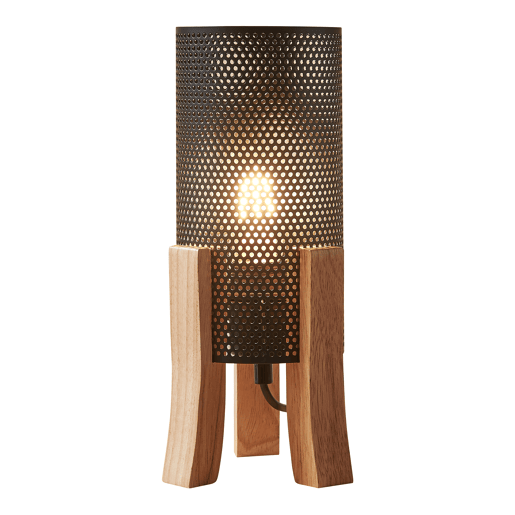 Candeeiro de mesa Joelleldsvin aspeto de rede E27 30x14x14 cm preto lux.pro