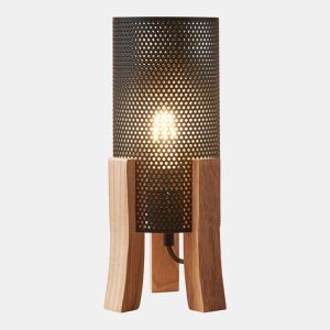 Candeeiro de mesa Joelleldsvin aspeto de rede E27 30x14x14 cm preto lux.pro