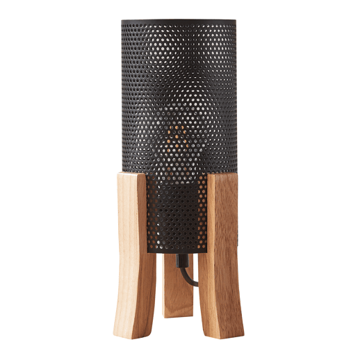 Candeeiro de mesa Joelleldsvin aspeto de rede E27 30x14x14 cm preto lux.pro