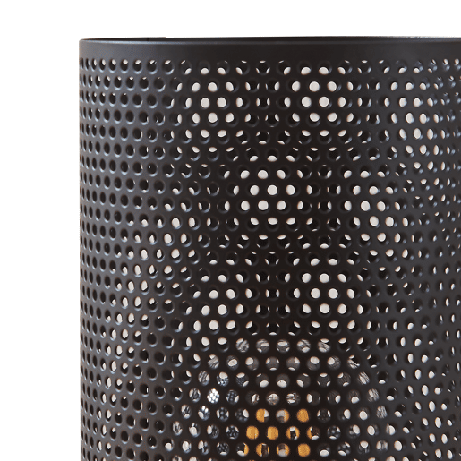 Candeeiro de mesa Joelleldsvin aspeto de rede E27 30x14x14 cm preto lux.pro